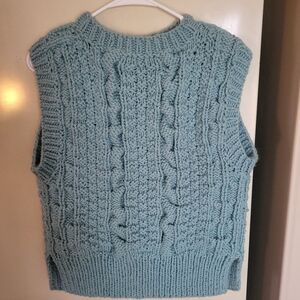 Handmade chunky knit sweater vest